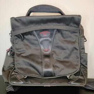 Tumi T-Tech Gray Ballistic Nylon Messenger Backpack Bag Travel Work